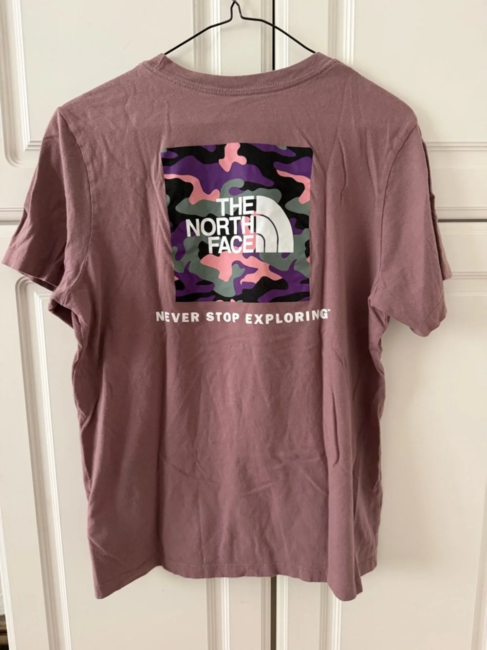 The North Face Dusty Pink Logo Short Sleeve Tee — Womens - Picture 3 of 6